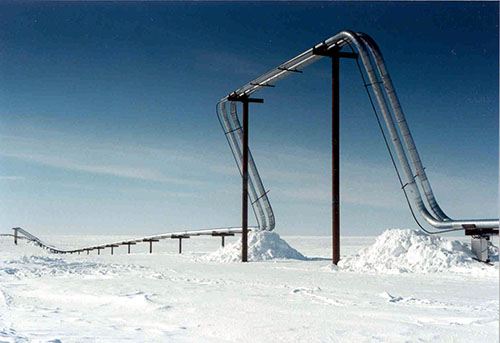 Colville River Pipeline Crossing